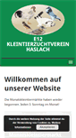 Mobile Screenshot of kleintierzuchthaslach.at